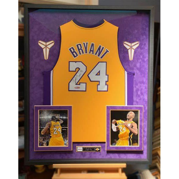 Kobe Bryant Los Angeles Lakers vintage jersey signed with proof