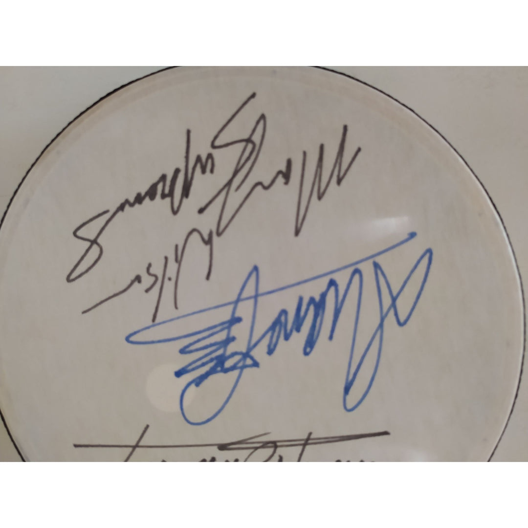 The Supremes Diana Ross Mary Wilson Cindy Birdsong 10 inch tambourine signed with proof