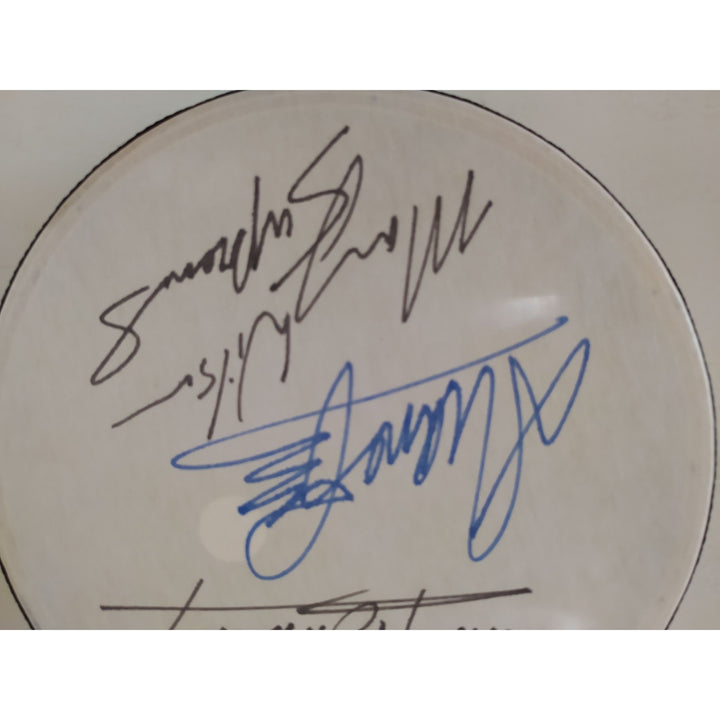 The Supremes Diana Ross Mary Wilson Cindy Birdsong 10 inch tambourine signed with proof