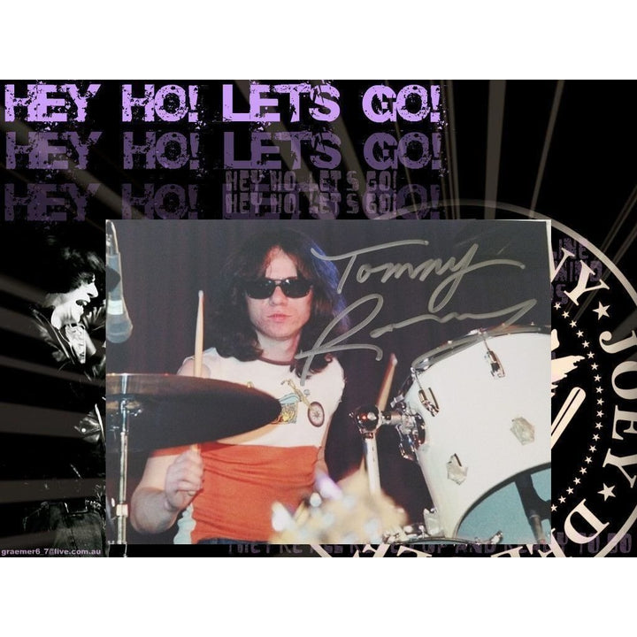 Tommy Ramone, The Ramones, 5x7 photo, signed, with proof