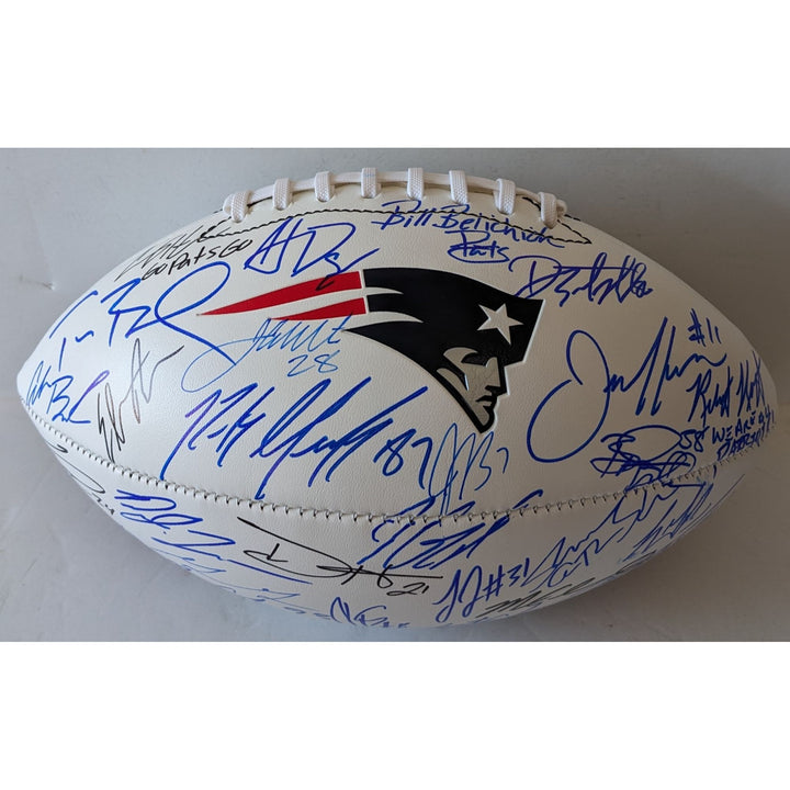 Tom Brady Super Bowl LI football New England Patriots 2016-17 team signed with proof