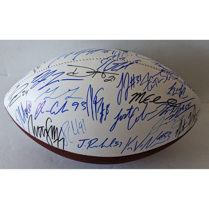 Tom Brady Super Bowl LI football New England Patriots 2016-17 team signed with proof