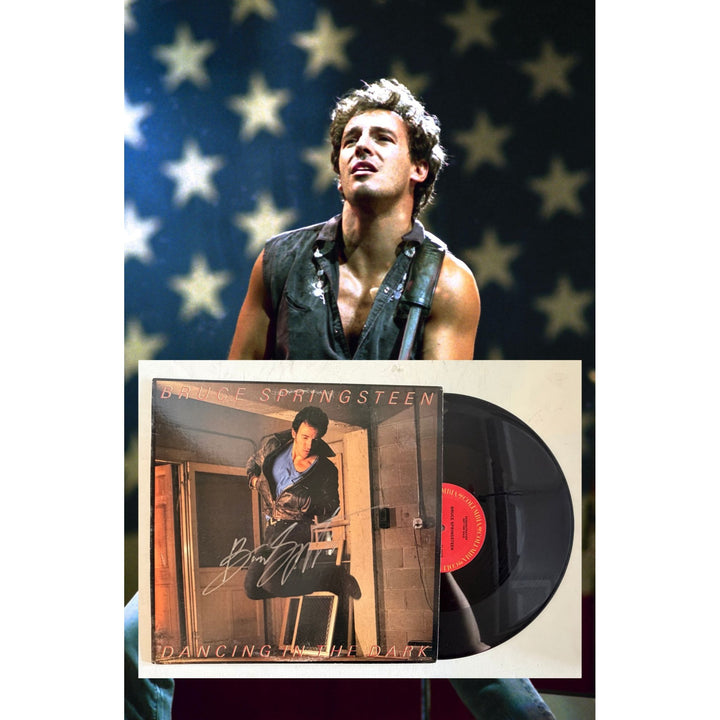 Bruce Springsteen "Dancing In The Dark " original lp signed with proof