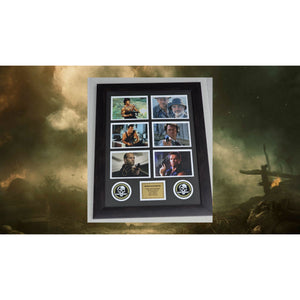 Arnold Schwarzenegger, Sylvester Stallone , Clint Eastwood, Bruce Willis , Clint Eastwood action heroes framed with proof