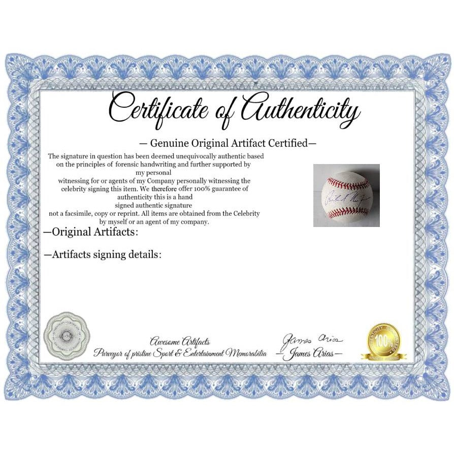 Richard Milhous Nixon (38) US President Rawlings official MLB baseball signed with proof and free display case.