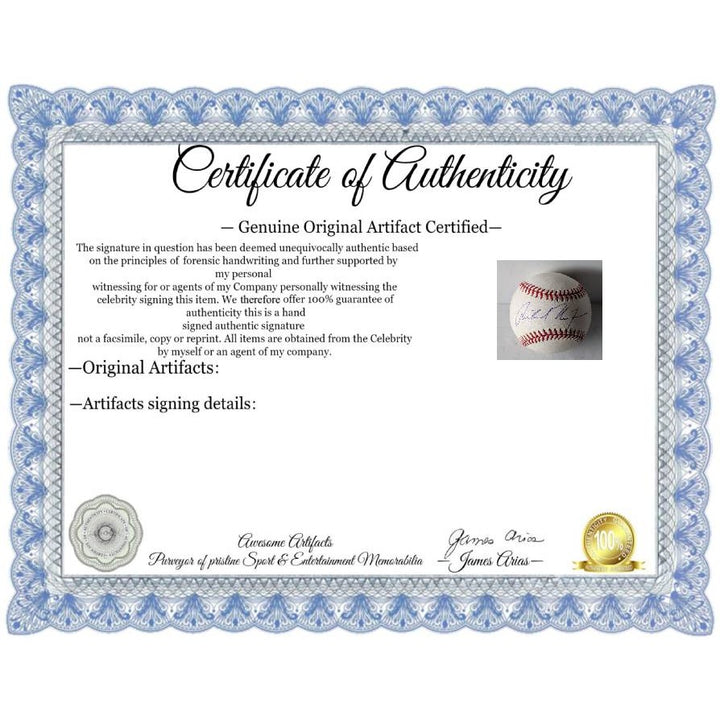 Richard Milhous Nixon (38) US President Rawlings official MLB baseball signed with proof and free display case.