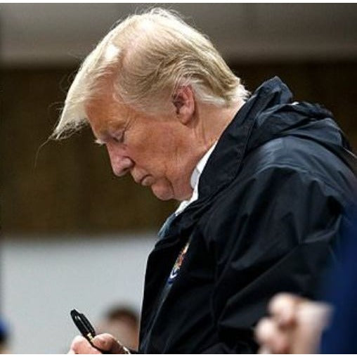 Donald Trump 47th president of the United States of America note card signed with Museum quality frame 22x27 and signing proof Awesome Artifacts