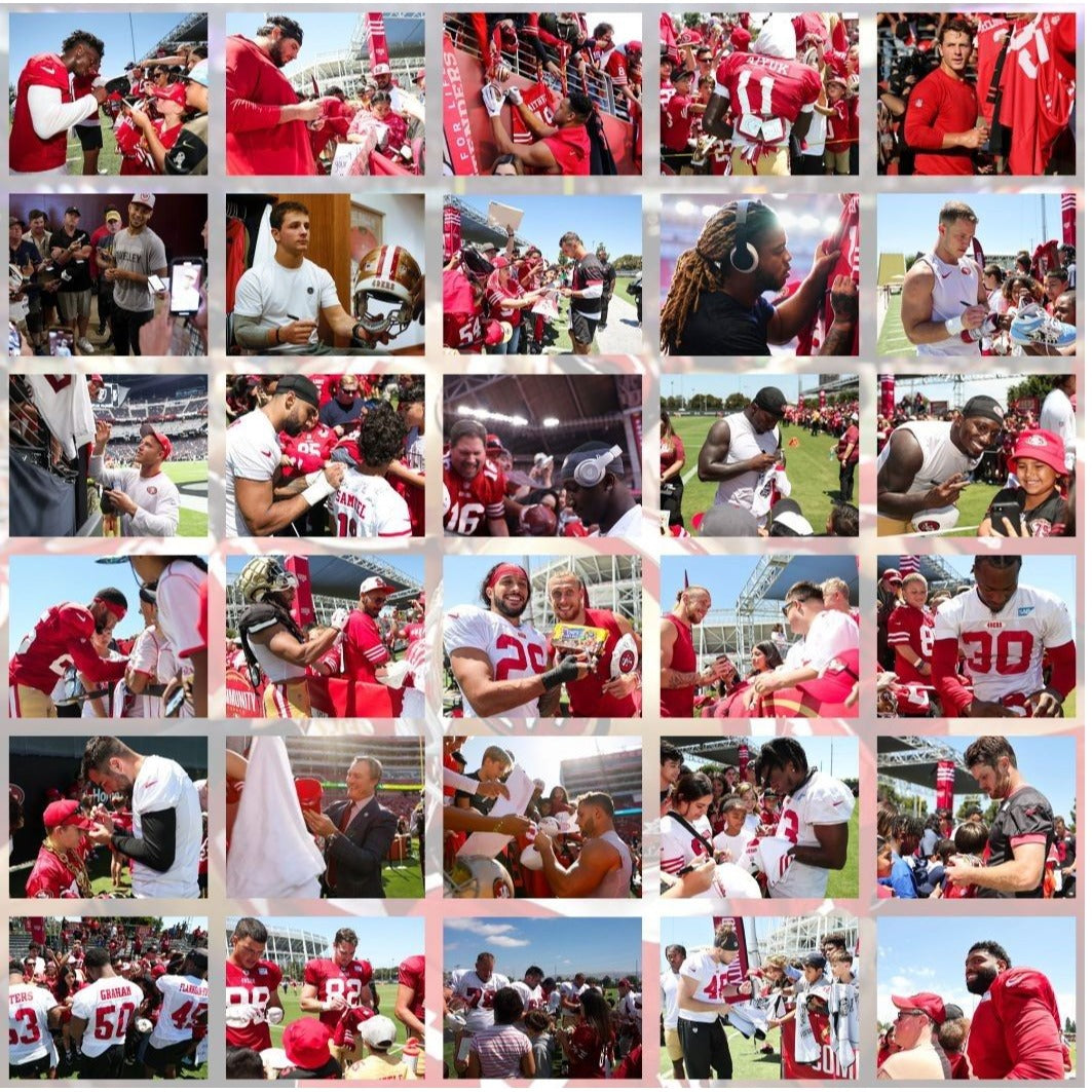 San Francisco 49ers Riddell 2022-23 NFC Champs speed authentic helmet team signed with proof Awesome Artifacts