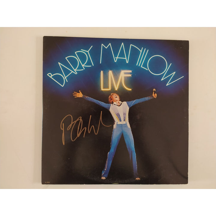 Barry Manilow live original LP signed with proof