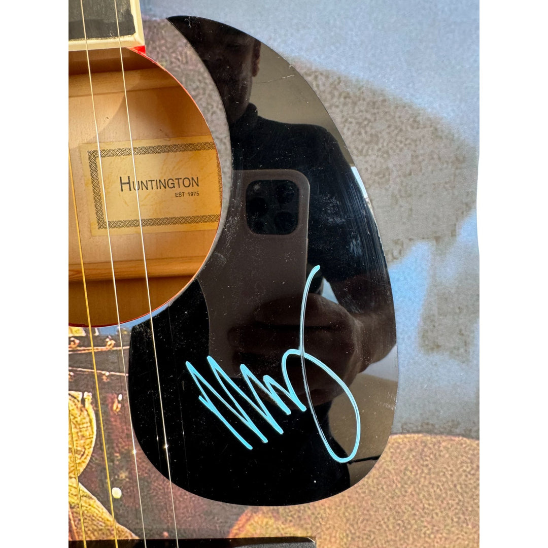 Neil Young  full size one of a kind acoustic guitar signed with proof.