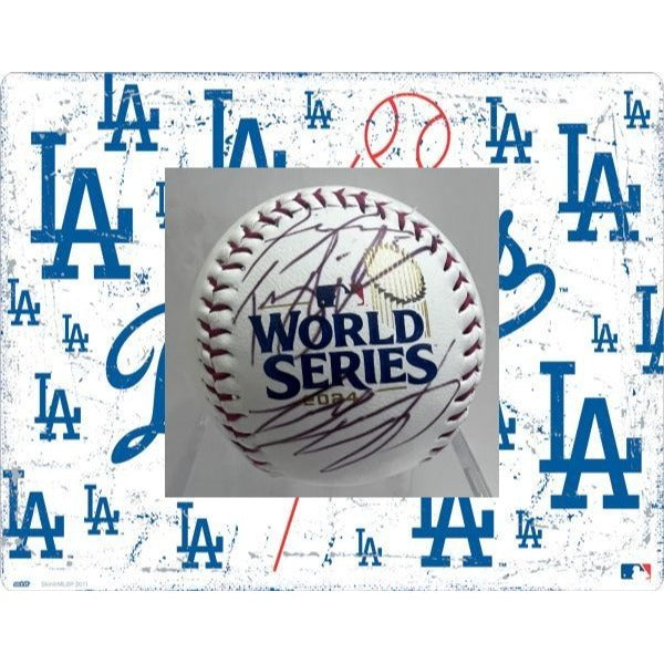 Los Angeles Dodgers Shohei Ohtani, Teoscar Hernandez, Freddie Freeman Rawlings MLB baseball signed with proof.