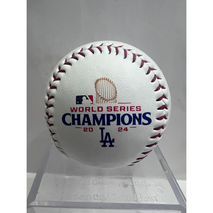 Los Angeles Dodgers Shohei Ohtani, Teoscar Hernandez, Freddie Freeman Rawlings MLB baseball signed with proof.
