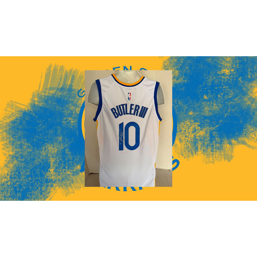 Jimmy Butler Golden State Warriors game model jersey size signed with proof.