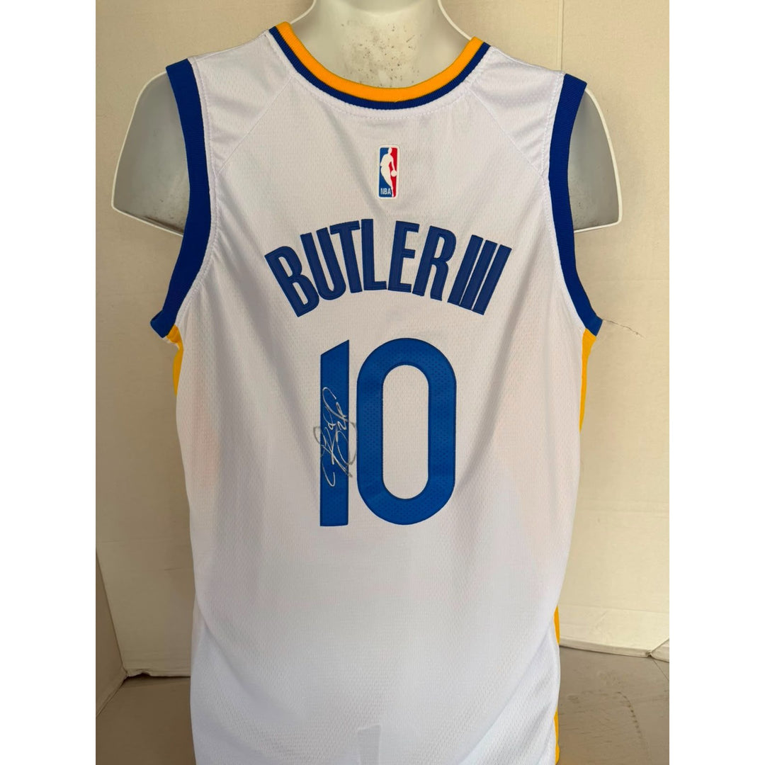 Jimmy Butler Golden State Warriors game model jersey size signed with proof.