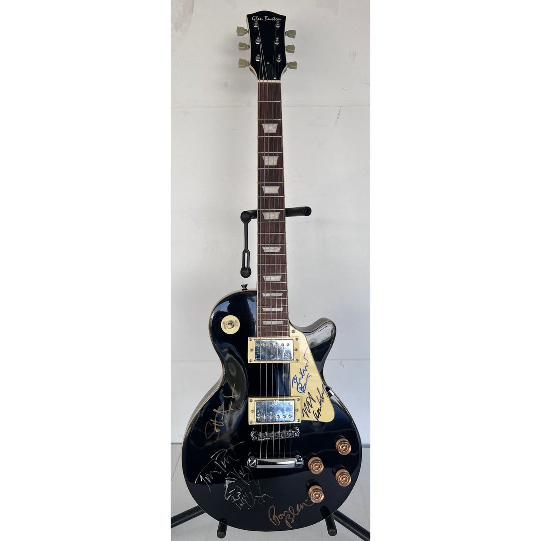 Tom Petty signed with sketch and the Heartbreakers vintage les paul full size electric guitar signed with proof.