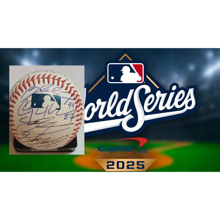 Los Angeles Dodgers Shohei Ohtani Freddie Freeman 2025 team signed Rawlings baseball