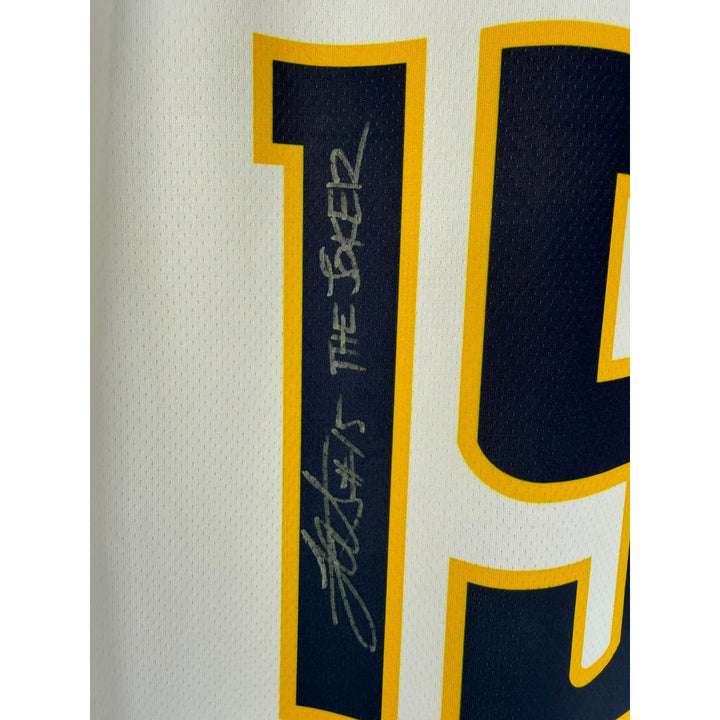 Nikola jokic game model jersey signed with proof.