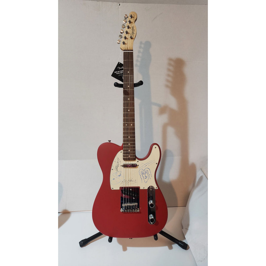 CSNY David Crosby , Stephen Stills, Graham Nash, Neil Young authentic Fender telecaster full size electric guitar signed with proof