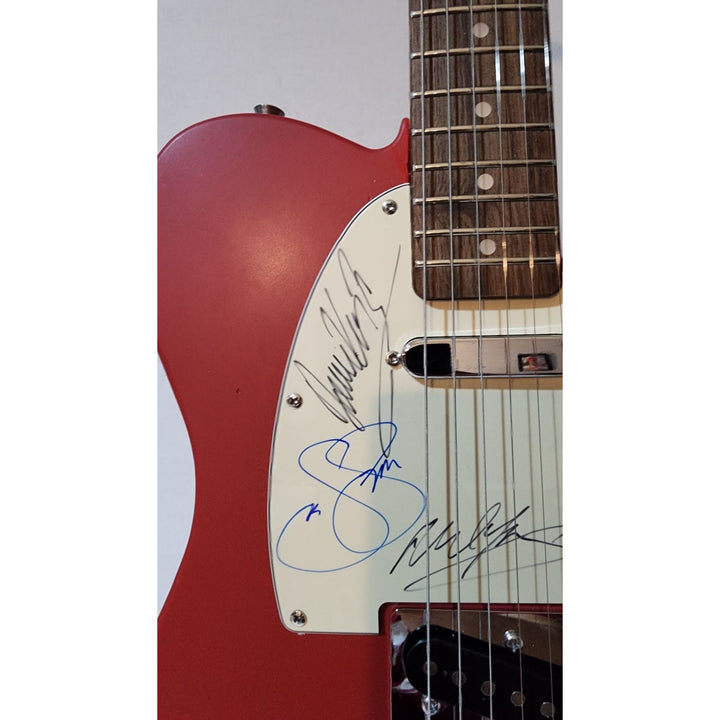 CSNY David Crosby , Stephen Stills, Graham Nash, Neil Young authentic Fender telecaster full size electric guitar signed with proof