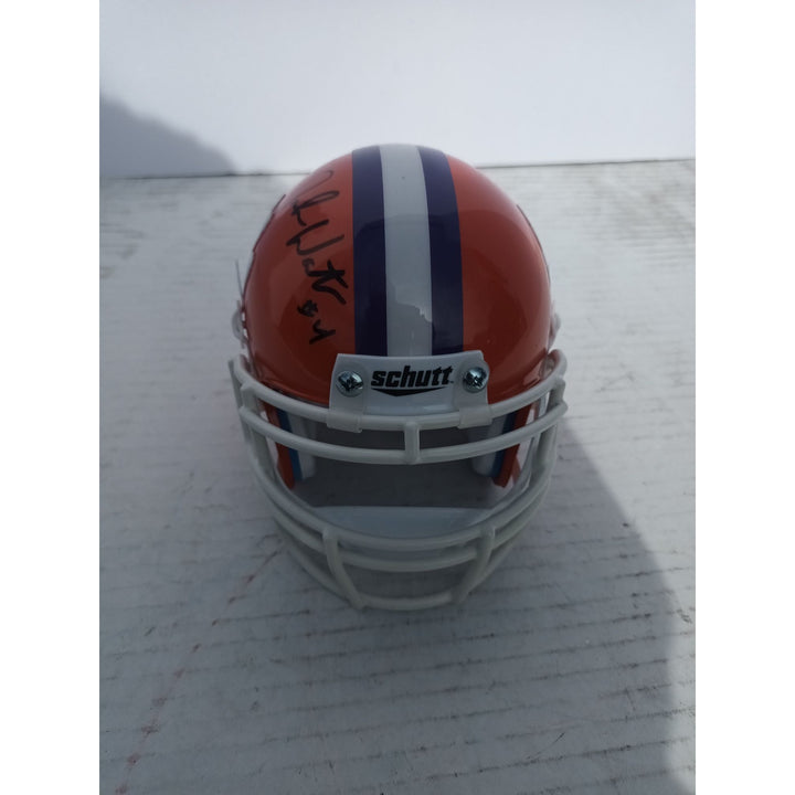 Clemson Tigers Dabo Swinney DeShaun Watson Schutt pro model mini helmet signed with proof