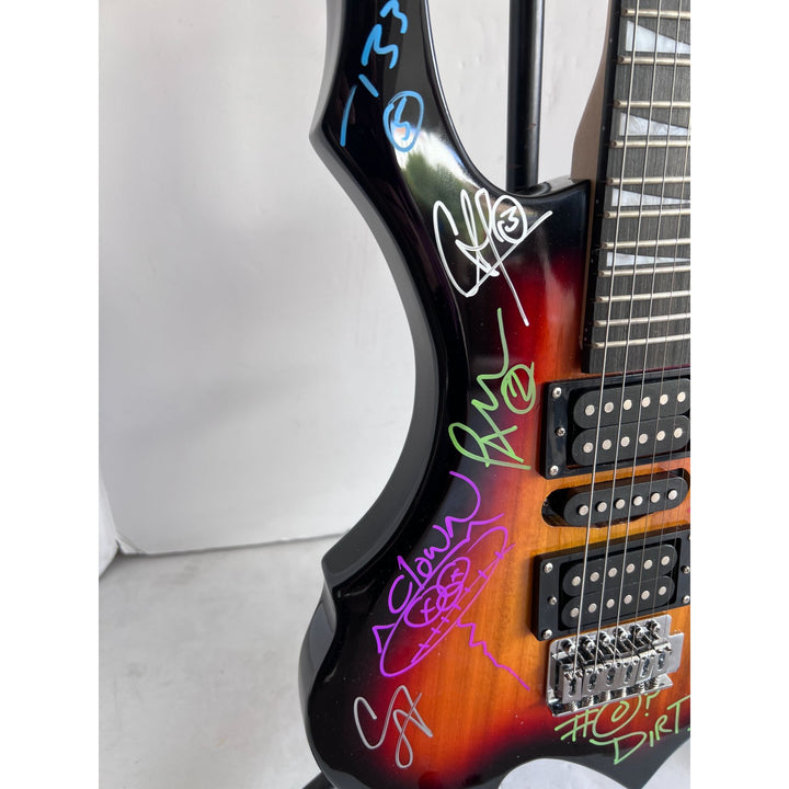 Slipknot band Autographed By All 9 full size electric guitar