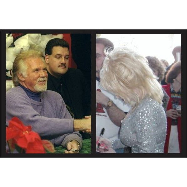 Kenny Rogers and Dolly Parton Fender Stratocaster electric guitar signed with proof