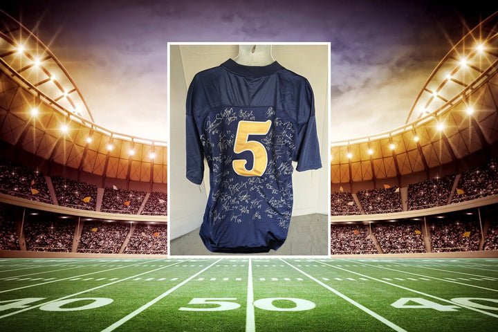 Manti Te'o Notre Dame Fighting Irish 2012 team signed jersey - signed full view set 1