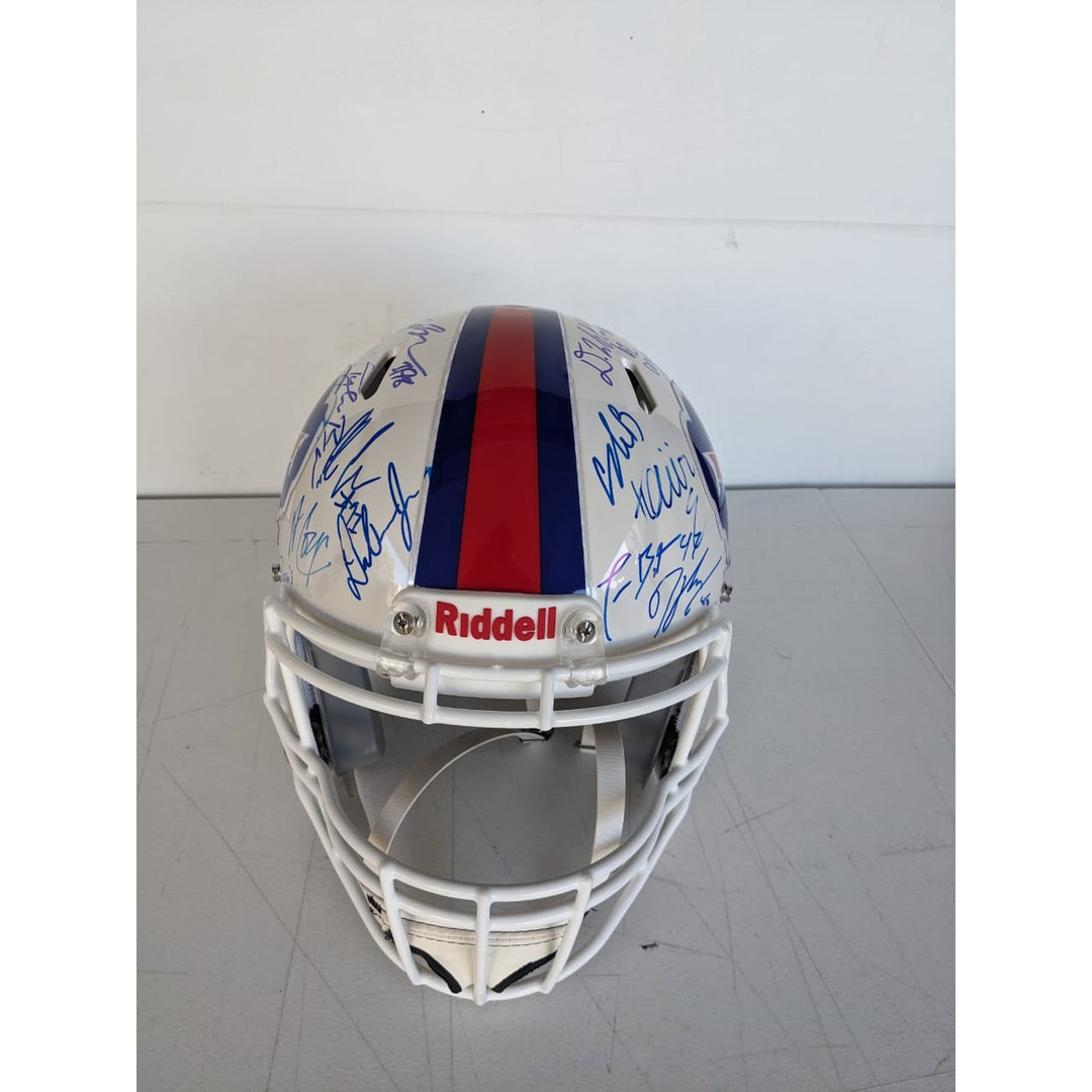 Buffalo Bils 2024 Riddell Speed authentic team signed helmet (40 plus signed ) with proof