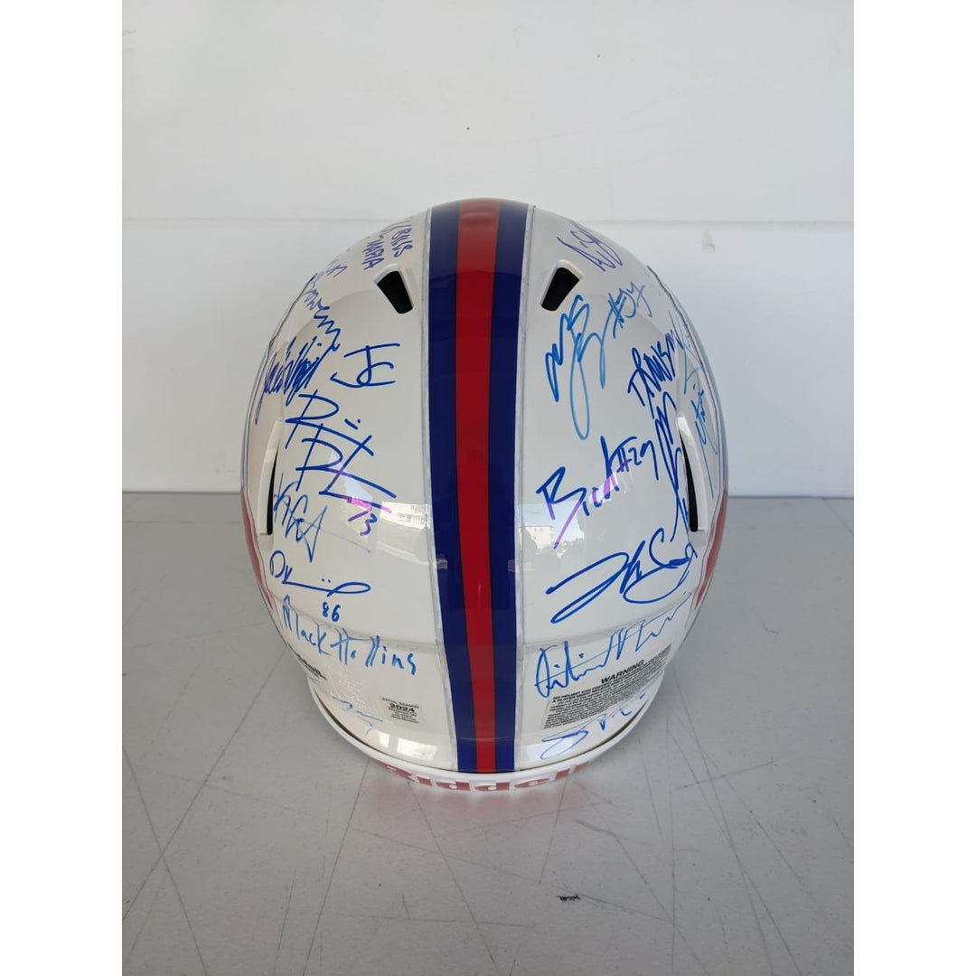 Buffalo Bils 2024 Riddell Speed authentic team signed helmet (40 plus signed ) with proof