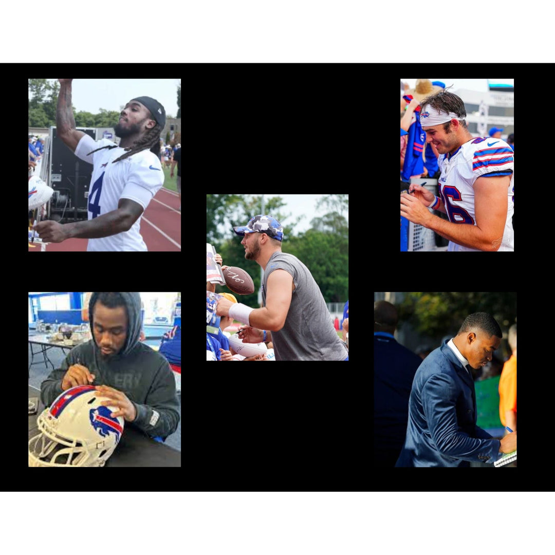 Buffalo Bils 2024 Riddell Speed authentic team signed helmet (40 plus signed ) with proof