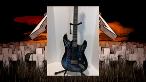 Metallica James Hetfield Lars Ulrich Robert Trujillo Jason Newsted David Mustaine electric guitar signed with proof