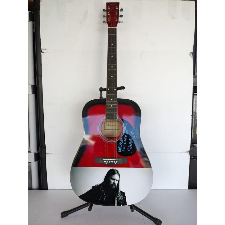 Chris Stapelton full size acoustic guitar signed with proof