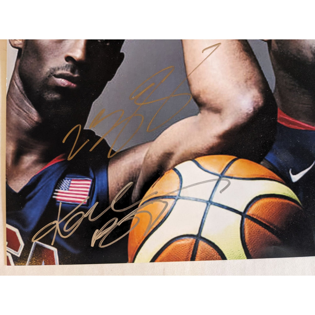 Kobe Bryant "Black Mamba" and LeBron James 11x14 photo signed with proof