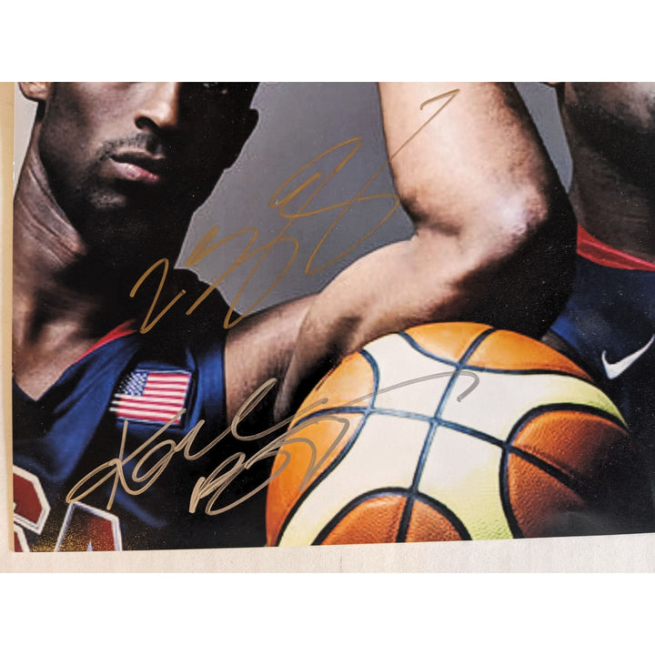 Kobe Bryant "Black Mamba" and LeBron James 11x14 photo signed with proof