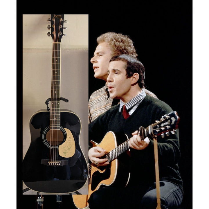 Simon & Garfunkel "Paul Simon and Art Garfunkel" 41' full size acoustic guitar signed with proof