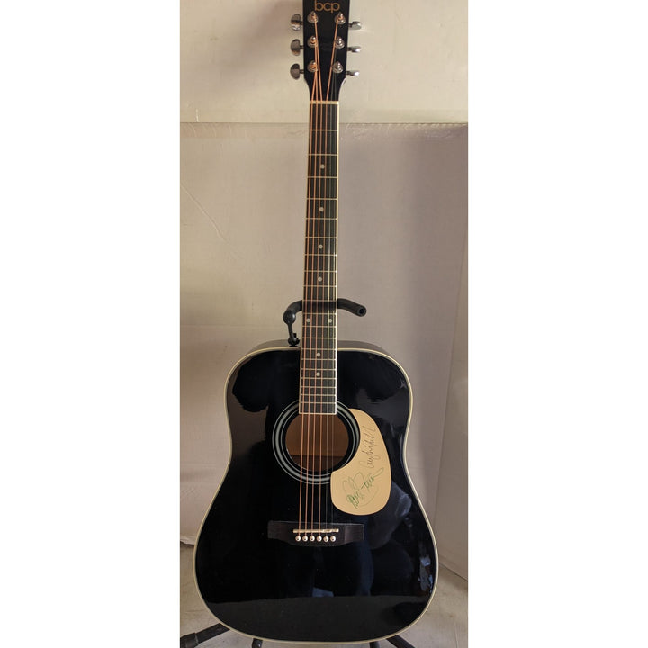 Simon & Garfunkel "Paul Simon and Art Garfunkel" 41' full size acoustic guitar signed with proof