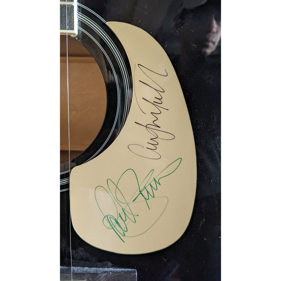 Simon & Garfunkel "Paul Simon and Art Garfunkel" 41' full size acoustic guitar signed with proof
