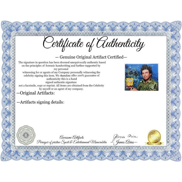 Steven Hillenburg SpongeBob creator sketch and signed, 8x10, photo Awesome Artifacts