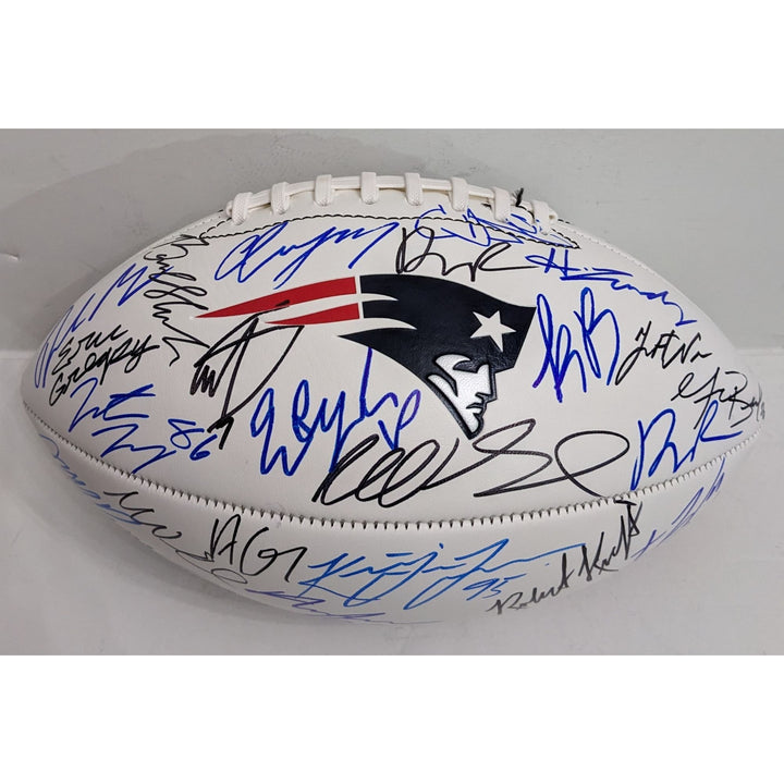New England Patriots 2025 Drake Maye (40) signed full size Patriots logo football signed with proof $1300