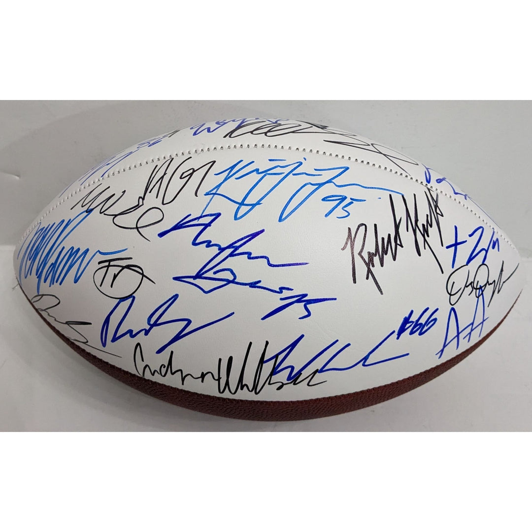 New England Patriots 2025 Drake Maye (40) signed full size Patriots logo football signed with proof $1300
