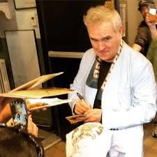 Patrick Morrisey lead singer the Smiths full size acoustic guitar signed with inscription & sketch with signing proof Awesome Artifacts