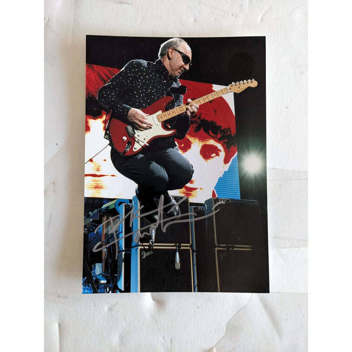 Pete Townshend The Who 5x7 photo signed with proof