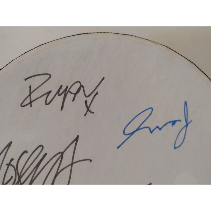 Robert Smith and the Cure 14 in tambourine signed with proof