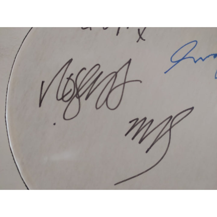 Robert Smith and the Cure 14 in tambourine signed with proof