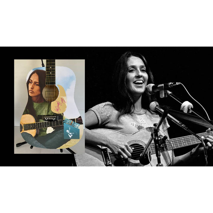 Joan Baez  full size one of a kind acoustic guitar signed with proof.