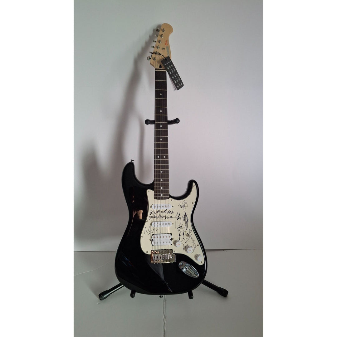 Johnny Depp signed with self sketch and Brian Hugh Warner "Marilyn Manson" signed with inscription with proof