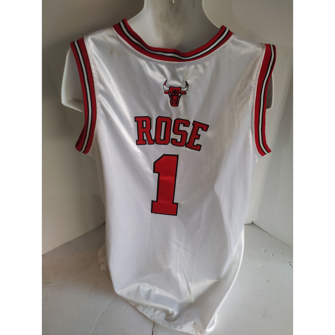 Derrick Rose Chicago Bulls game model Jersey 2012 team signed