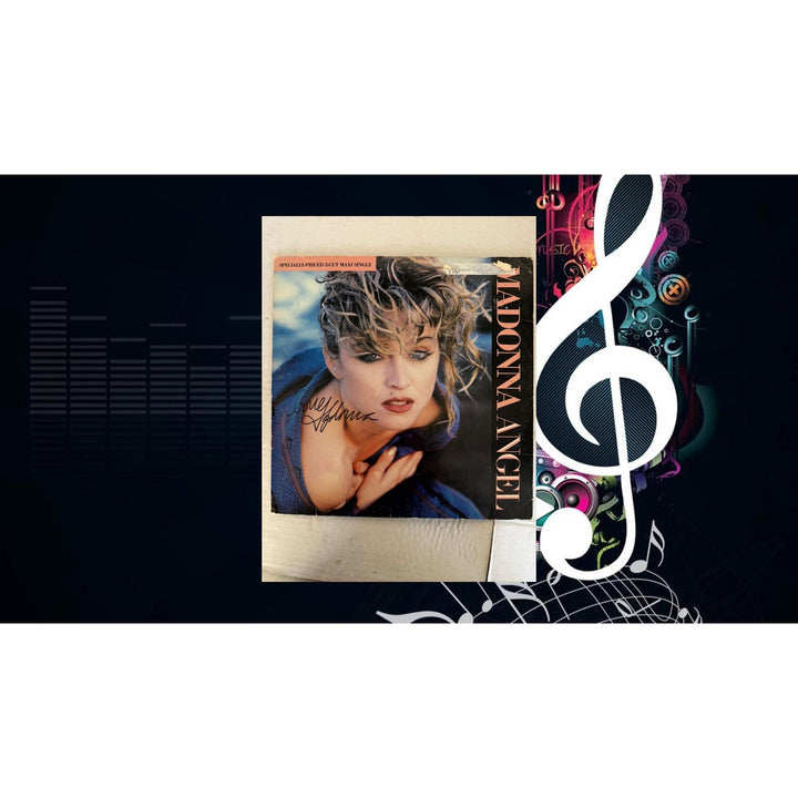 Madonna "Angel" LP signed with proof.