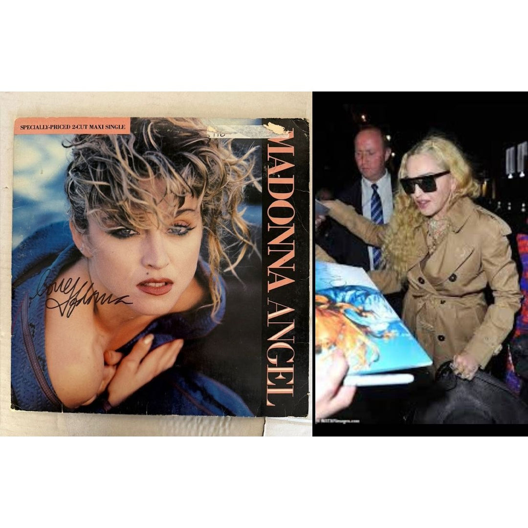 Madonna "Angel" LP signed with proof.