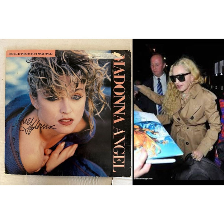 Madonna "Angel" LP signed with proof.